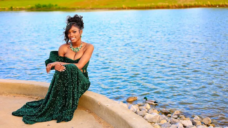 Trinity Foster from Memphis says her Nigerian gown made her feel like a Disney princess. Photo: LaShante Anderson