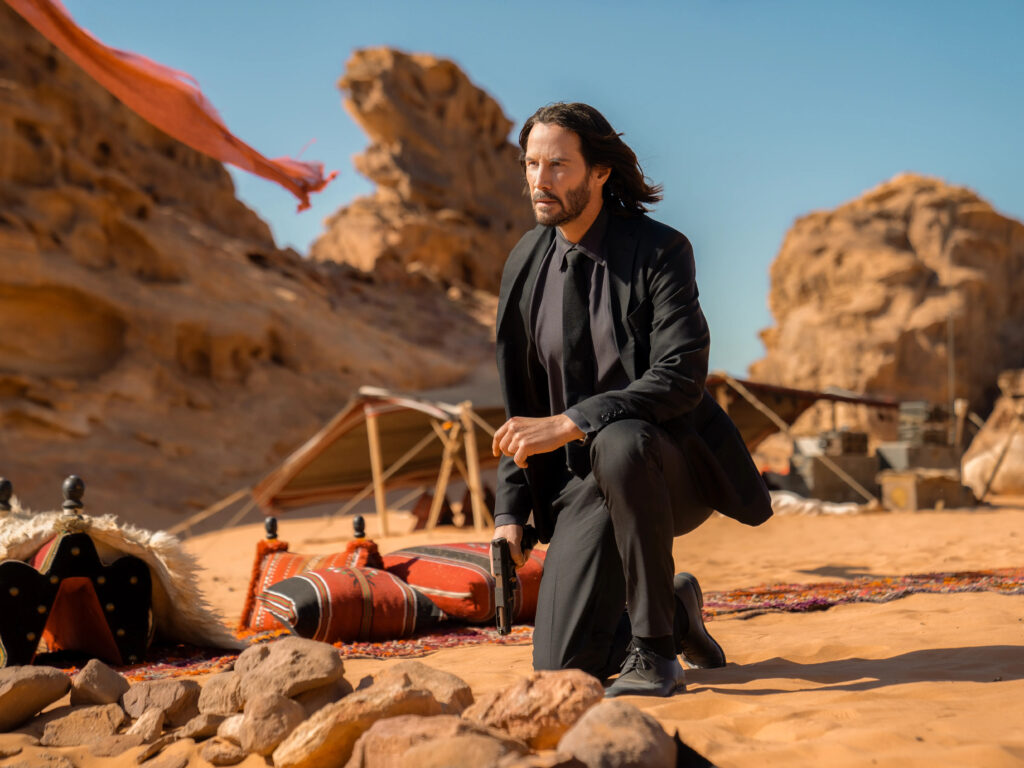 Keanu Reeves on the set of John Wick - Photo: Murray Close/Lionsgate