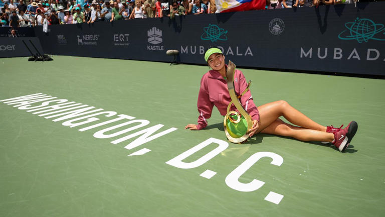 Alex Eala claims first title at DC Open, becomes first Filipina to win WTA 500 crown